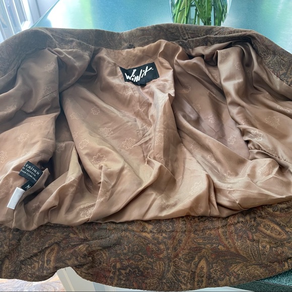 Vintage Winlet Authentic Leather Bomber Jacket - Picture 12 of 14
